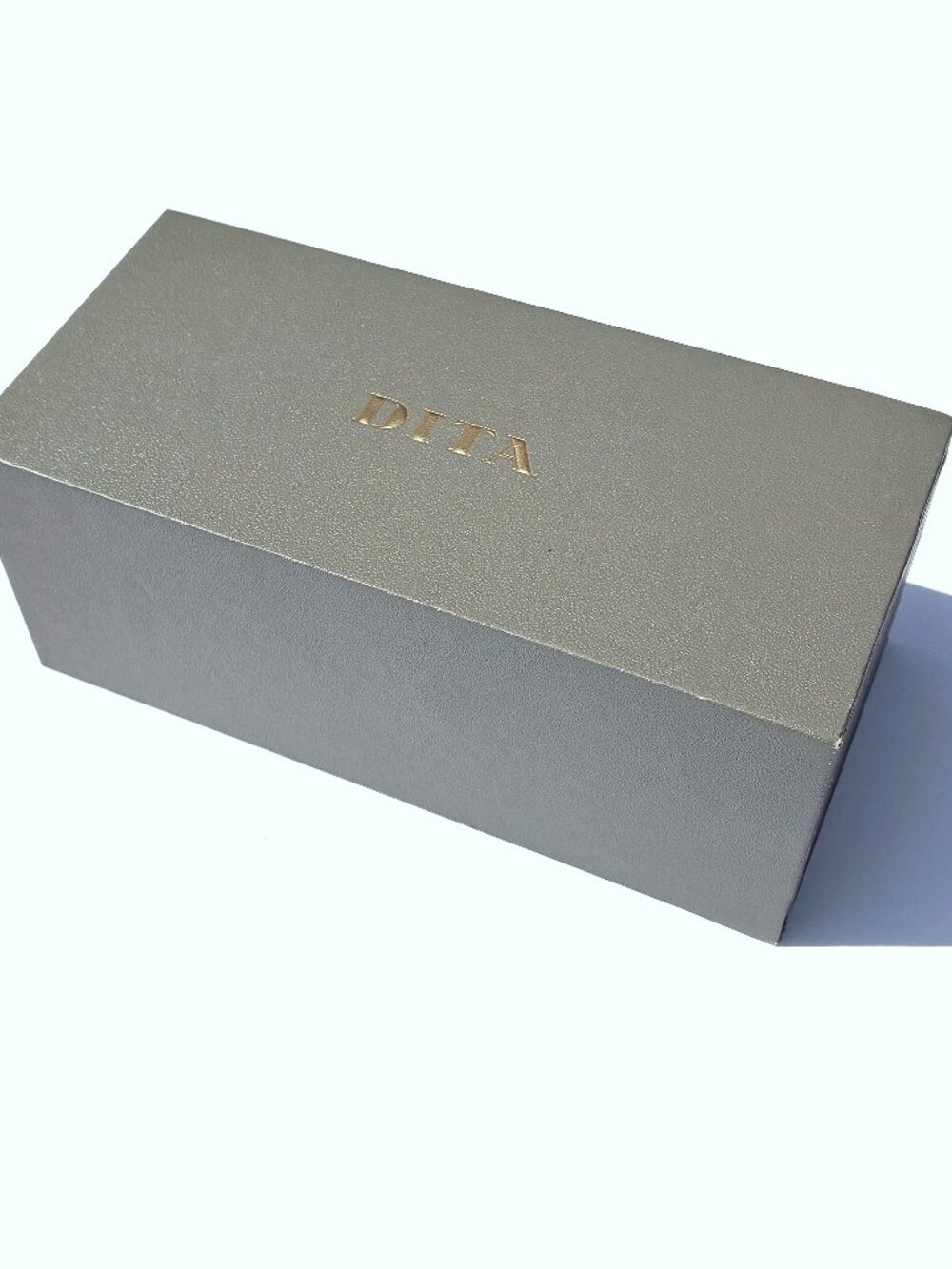Luxury DITA Empty Eyeglasses/Sunglasses Hard Case Box, Grey